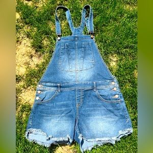 Cutoff Jeans Overalls